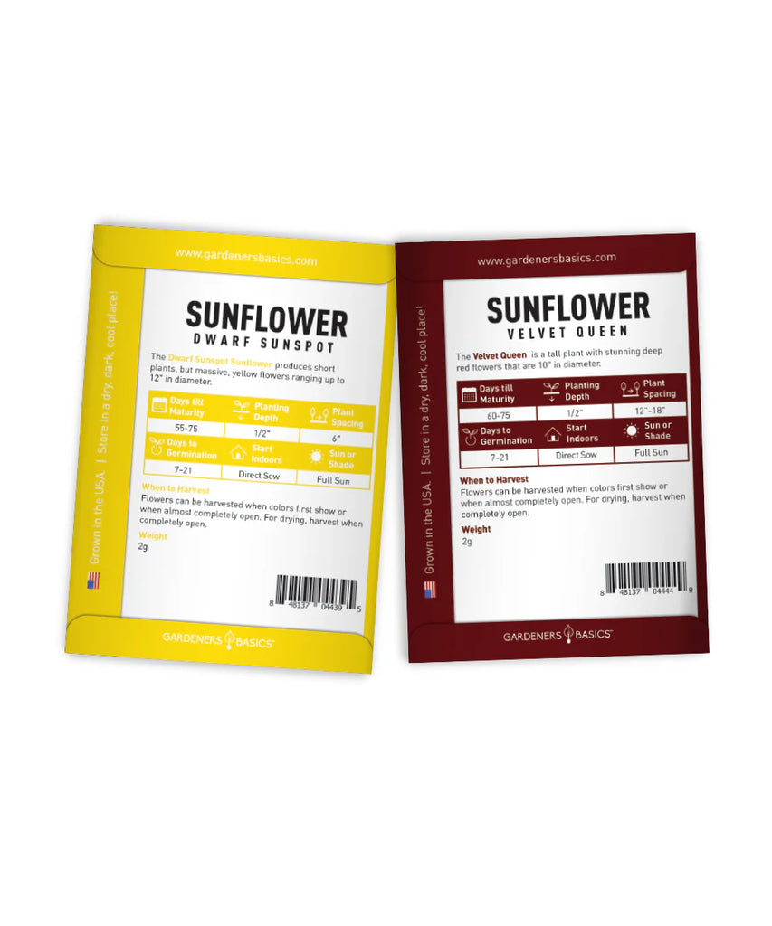 Sunflower Garden Starter Kit – Grow Giant, Lemon Queen & Velvet Queen Sunflowers