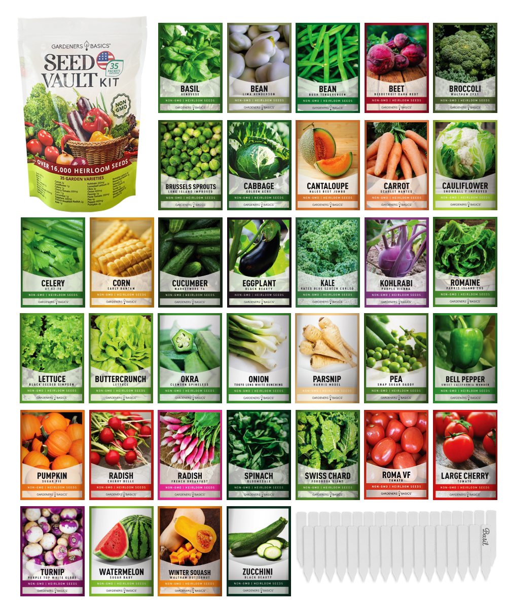 Survival Garden Seed Vault: 35 Best Heirloom Varieties for Your Garden ...