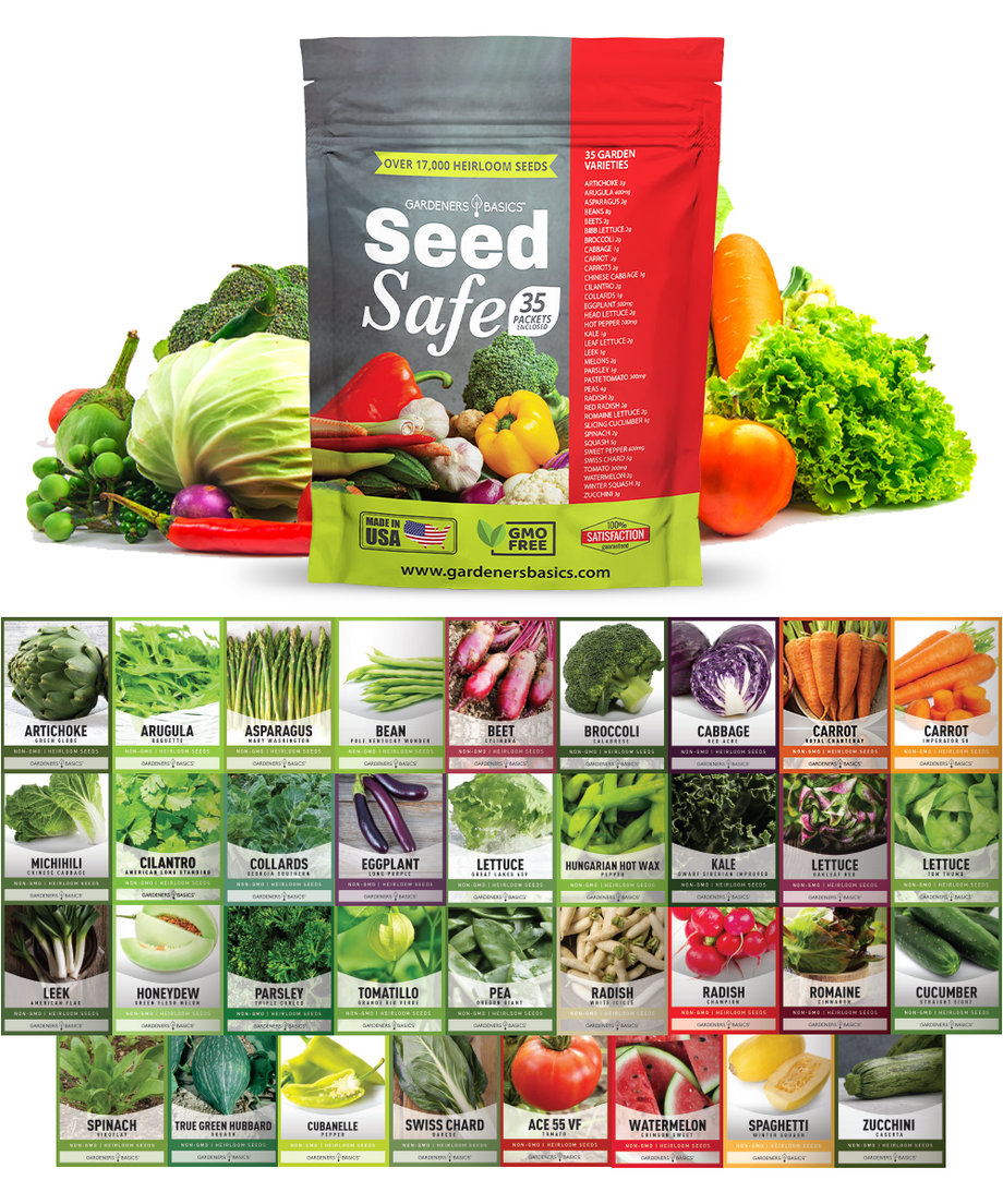 15 Pack Heirloom Seed Assortment  Non-GMO Vegetable Garden Seeds