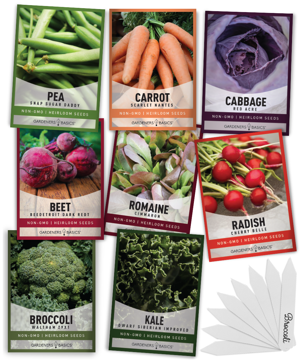 Winter Vegetable Seeds - 8 Cold-Tolerant Heirloom Seed Varieties ...